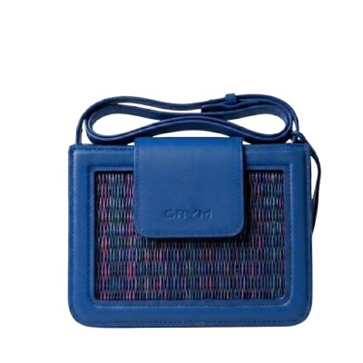 Grand Sac Cabas 'Hasira' Fuchsia et Cuir